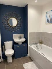 Navy Blue Bathroom Accent Wall Idea 180x240 