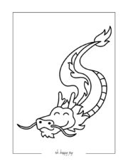 Kawaii Cute Dragon Coloring Pages - Oh Happy Joy!