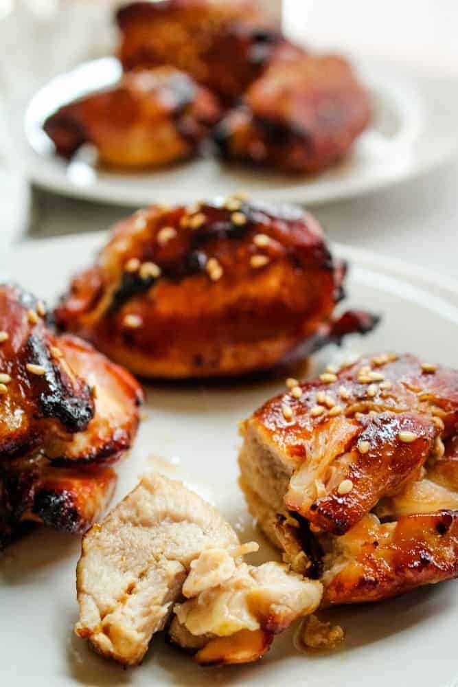 Asian Chicken Thigh - Honey Soy Sauce Garlic Chicken Thigh Recipe
