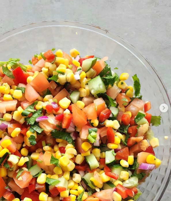Healthy and Light BBQ Side Dishes - Corn and Cucumber Salad