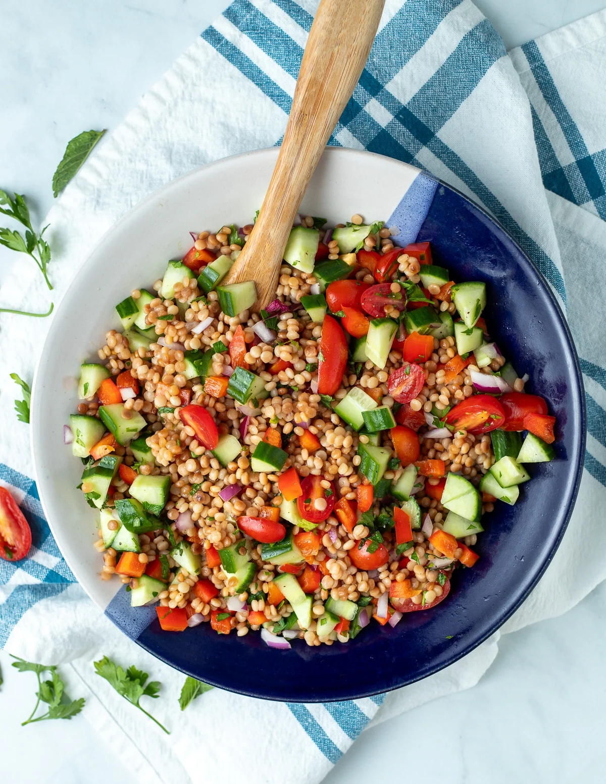 Healthy and Light BBQ Side Dishes - Pearled Couscous Salad