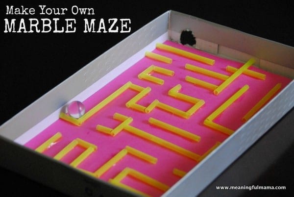 Stem Activities for Elementary School - Straw Marble Maze
