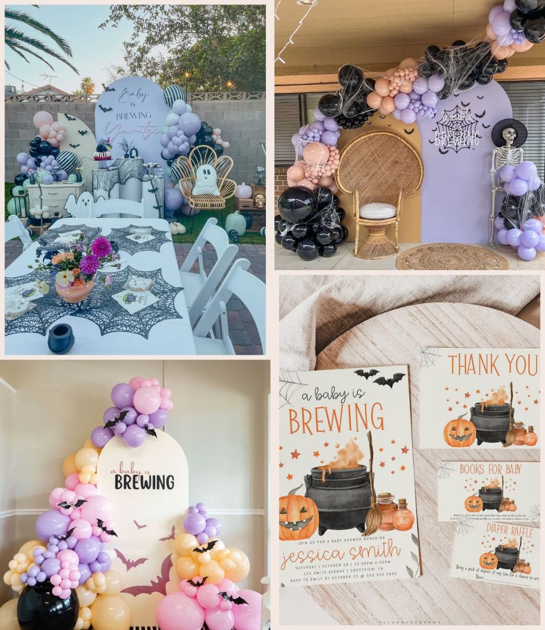 Halloween Themed Baby Shower - Baby is Brewing