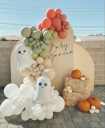 Little Boo Due Soon - Halloween Balloons