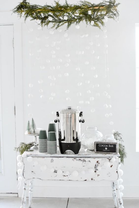 Hot Cocoa Bar - Winter Baby Shower Ideas