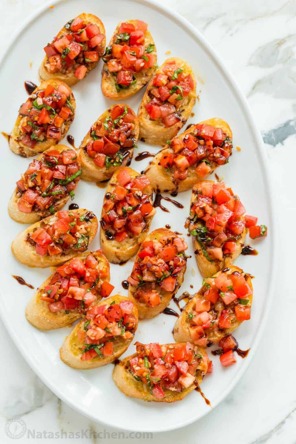 Baby Shower Appetizers - Classic Bruschetta