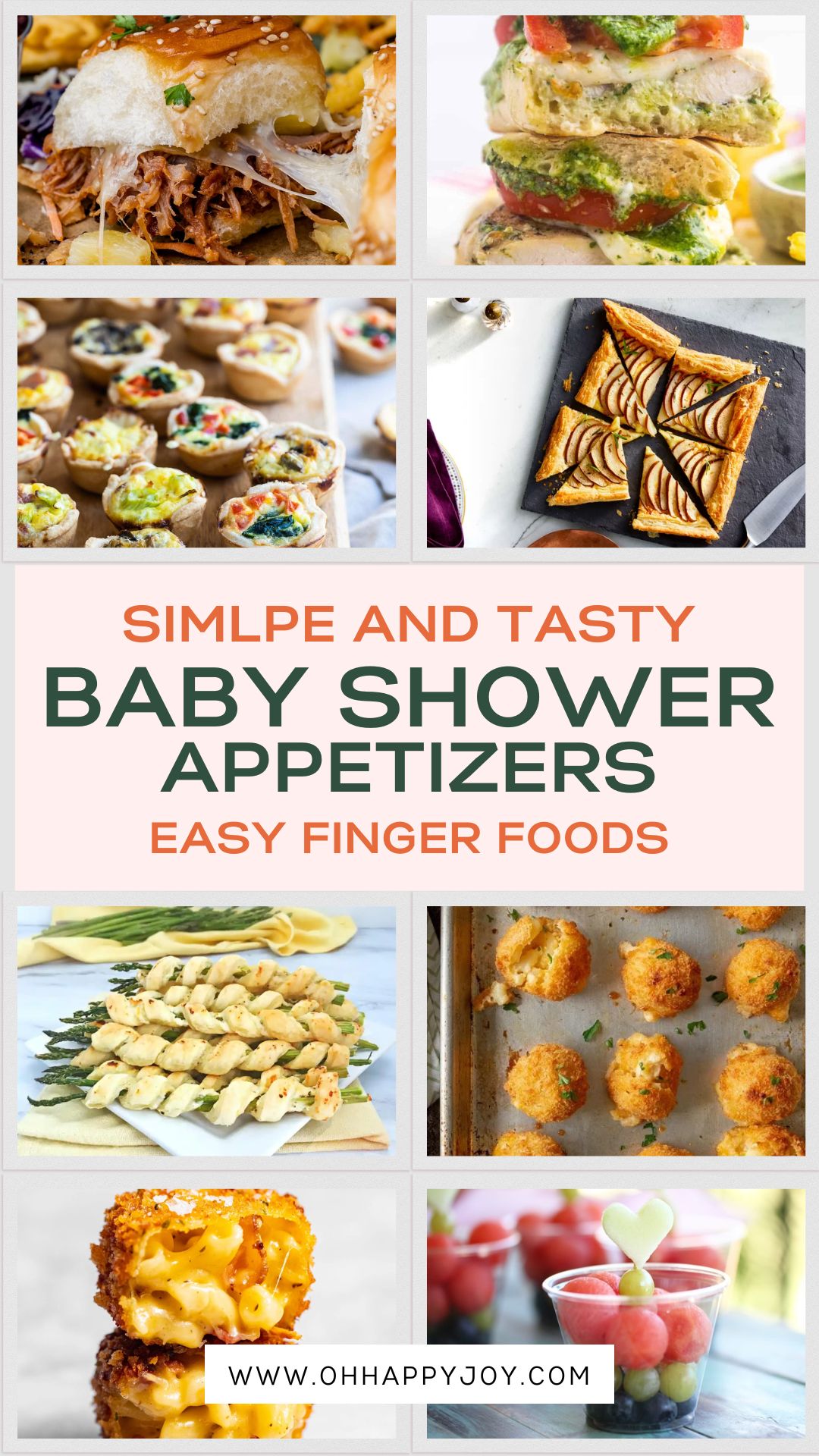 Baby Shower Appetizers - Easy Finger Foods