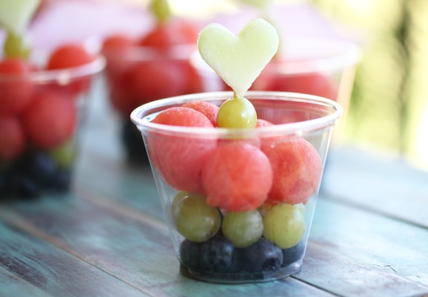 Baby Shower Appetizers - Mini Fruit Cups