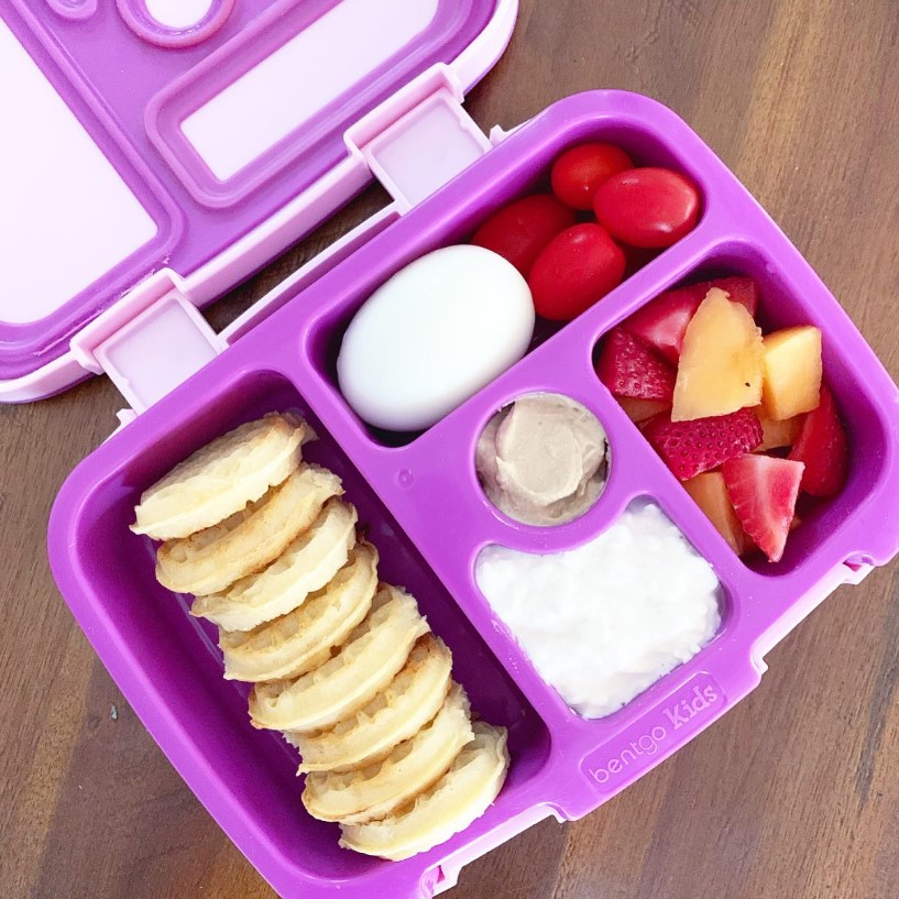 Bento Box School Lunch Ideas - Waffles and Cheese